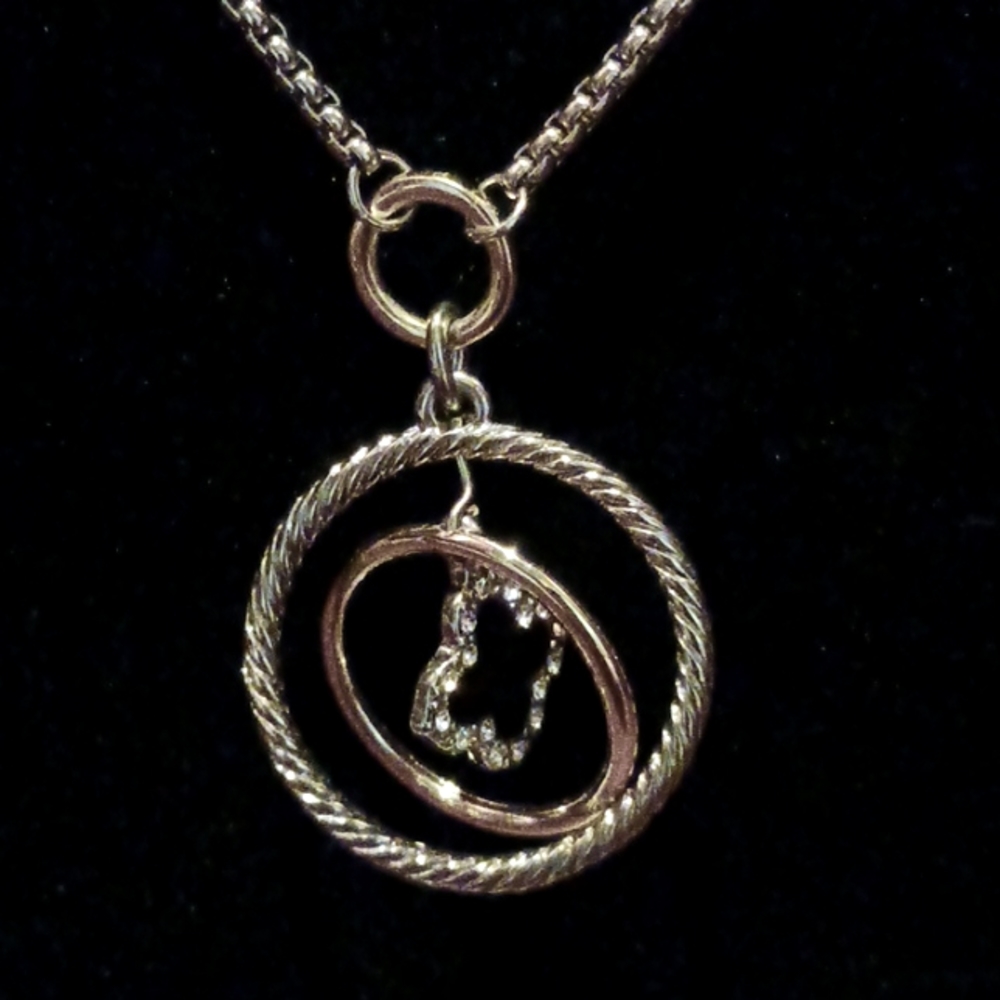 Two-tone Sterling Pendent - Picture 1 of 3
